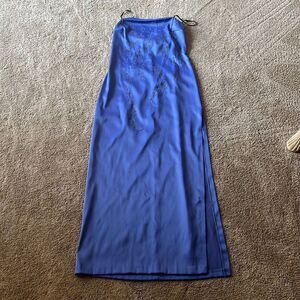 Rampage strapless beaded periwinkle prom / formal dress - worn once - size 7